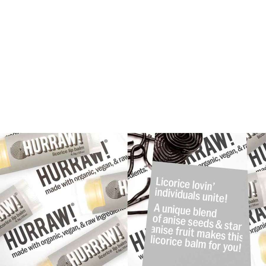 Hurraw! Huulivoide Lakritsi-Hurraw!-Hyvinvoinnin Tavaratalo