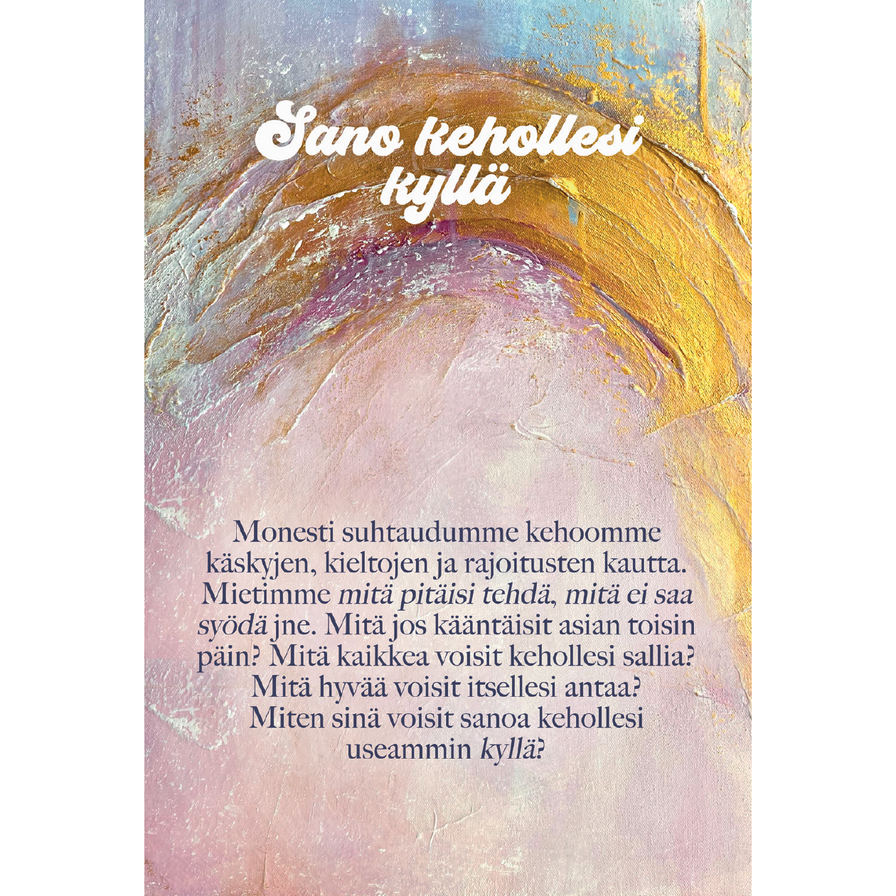 Hidasta Elämää Lempeyttä keholle kortit-Hidasta Elämää-Hyvinvoinnin Tavaratalo