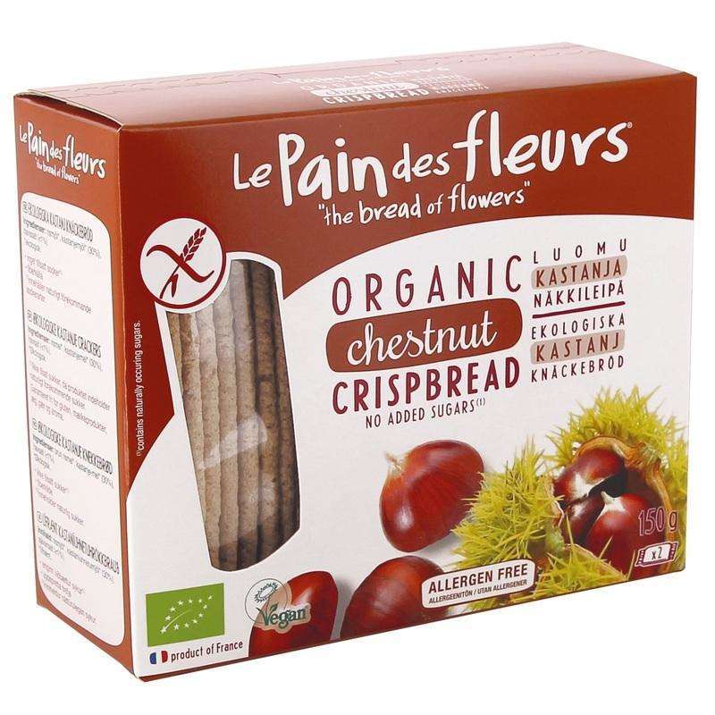 Le Pain des Fleurs Luomu Gluteeniton Näkkileipä Kastanja-Le Pain des Fleurs-Hyvinvoinnin Tavaratalo