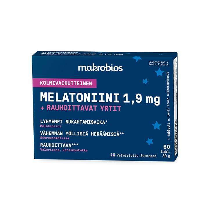 Makrobios Melatoniini + Rauhoittavat Yrtit-Makrobios-Hyvinvoinnin Tavaratalo