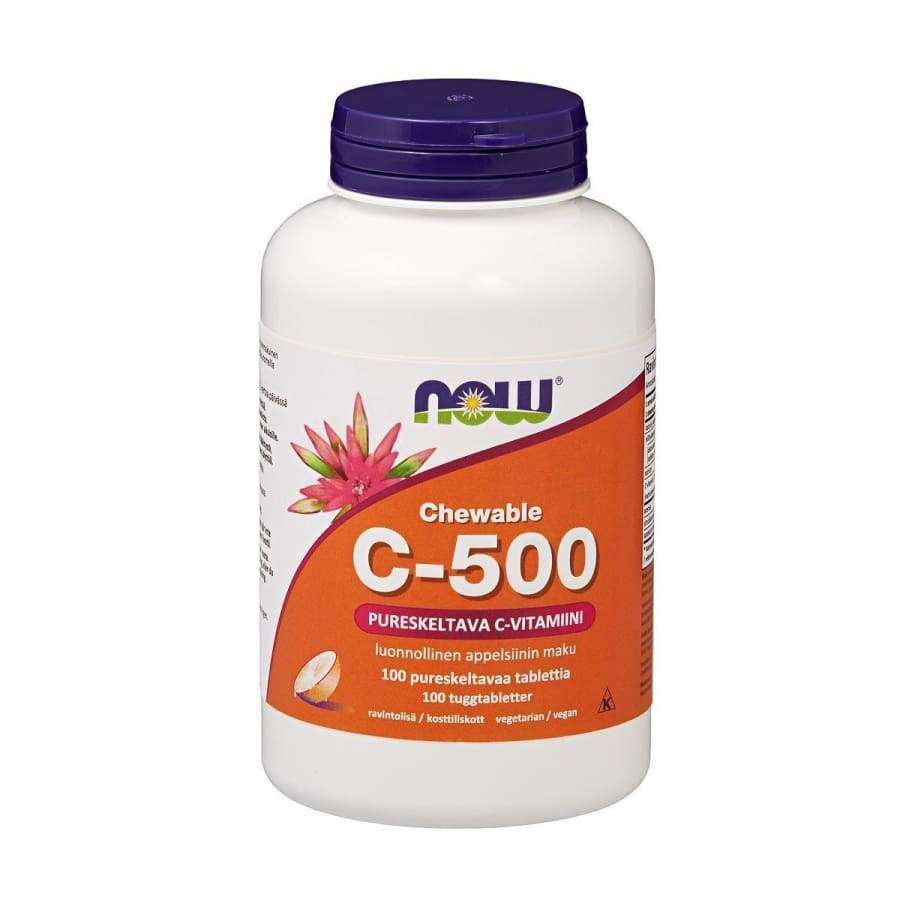 Now Foods C-500 Appelsiini-Now Foods-Hyvinvoinnin Tavaratalo