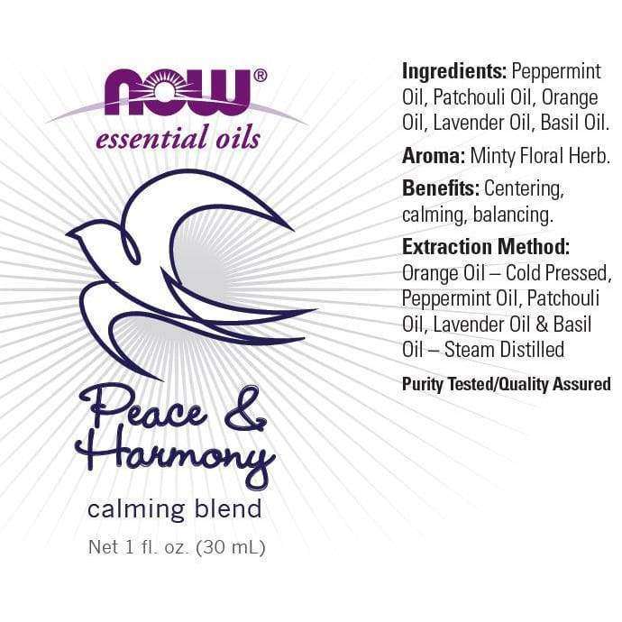 Now Foods Peace & Harmony Oil Blend-Now Foods-Hyvinvoinnin Tavaratalo