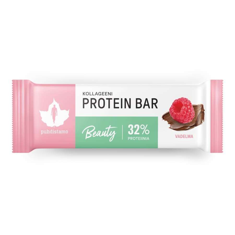 Puhdistamo Kollageeni Protein Bar Vadelma-Puhdistamo-Hyvinvoinnin Tavaratalo