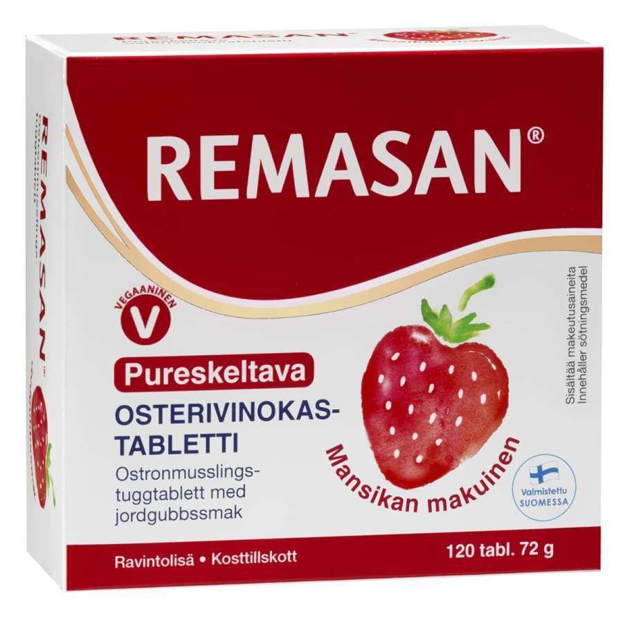 Remasan Pureskeltava Osterivinokastabletti-Hankintatukku-Hyvinvoinnin Tavaratalo