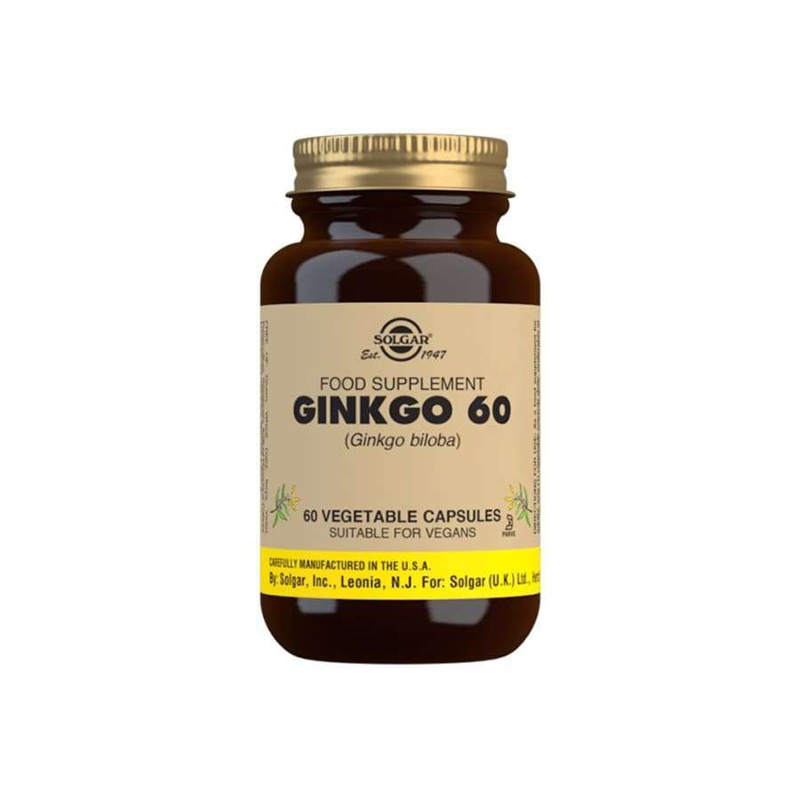 Solgar Ginkgo 60-Solgar-Hyvinvoinnin Tavaratalo