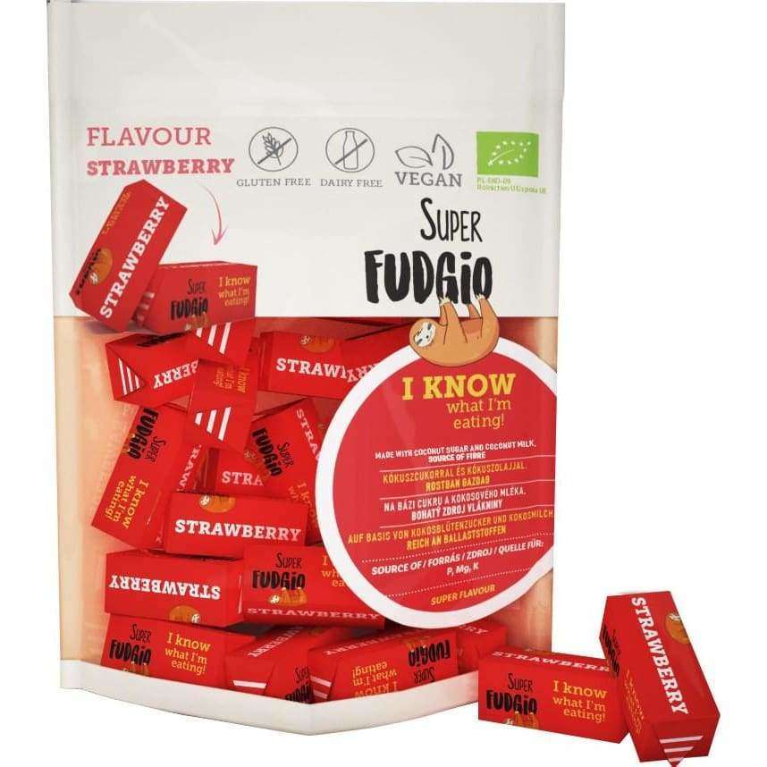 Superfudgio Luomu Mansikkafudge-Superfudgio-Hyvinvoinnin Tavaratalo
