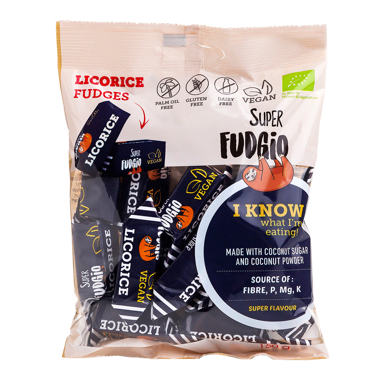 Superfudgio Luomu Lakritsifudge-Superfudgio-Hyvinvoinnin Tavaratalo