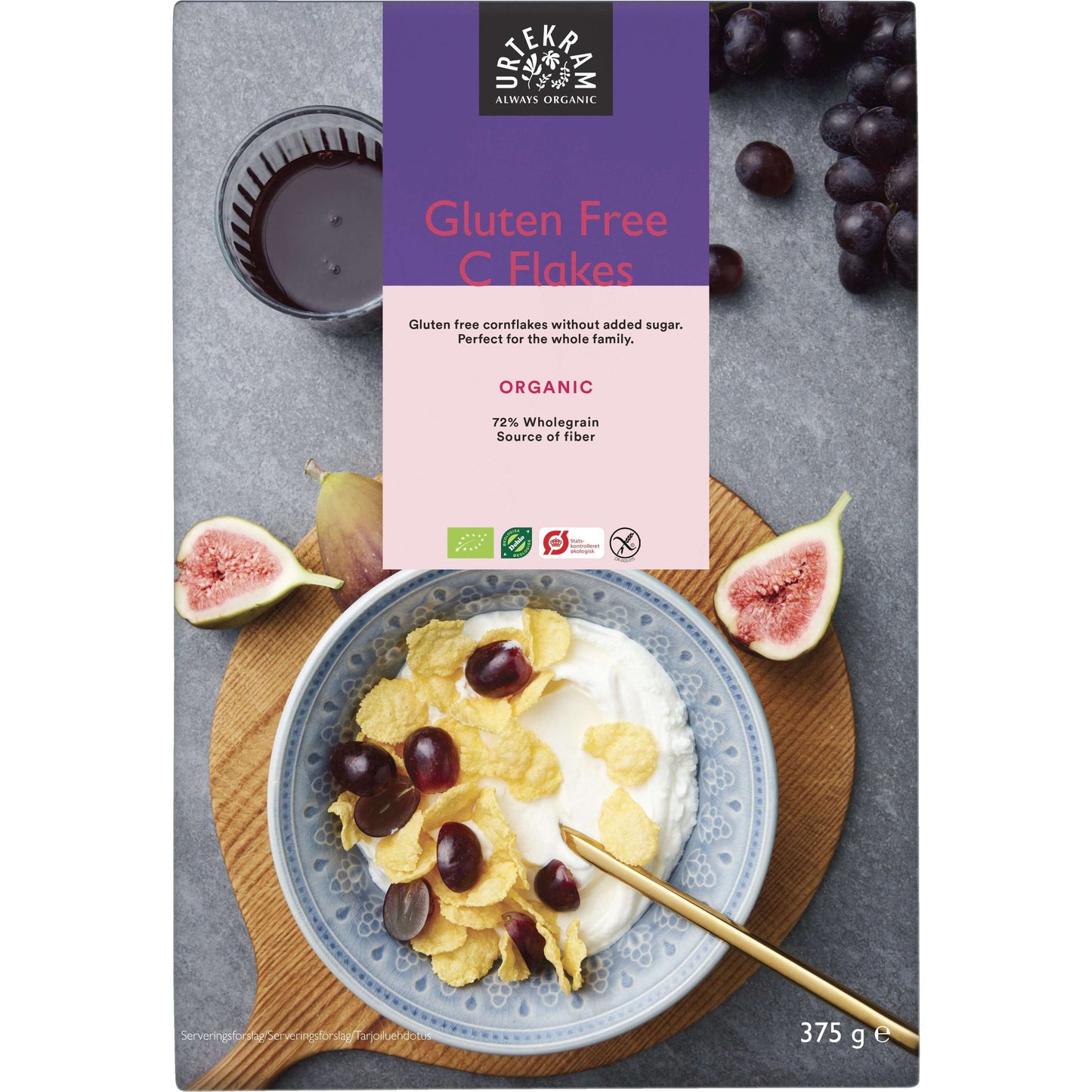 Urtekram Gluteeniton Luomu Corn Flakes-Urtekram-Hyvinvoinnin Tavaratalo