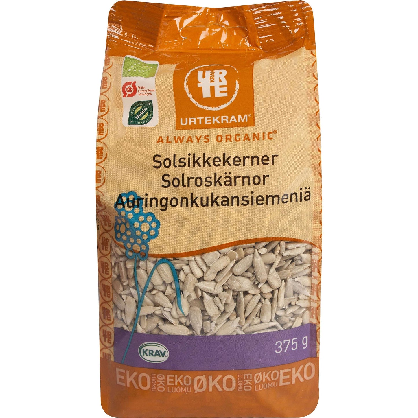 Urtekram Luomu Auringonkukansiemen-Urtekram-Hyvinvoinnin Tavaratalo