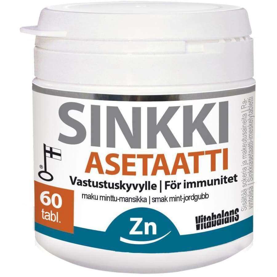 Vitabalans Sinkkiasetaatti-Vitabalans-Hyvinvoinnin Tavaratalo