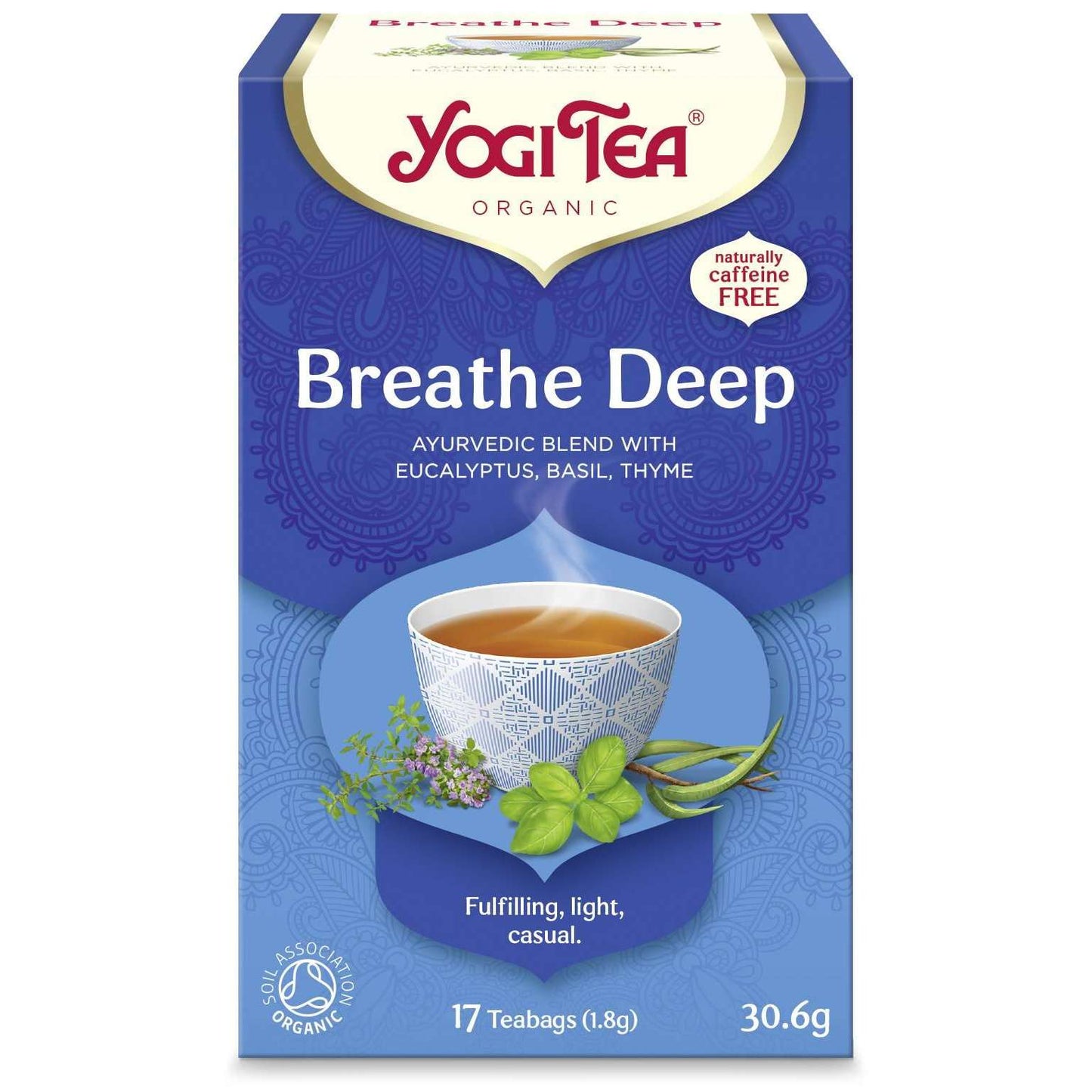 YogiTea Luomu Breathe Deep tee-YogiTea-Hyvinvoinnin Tavaratalo
