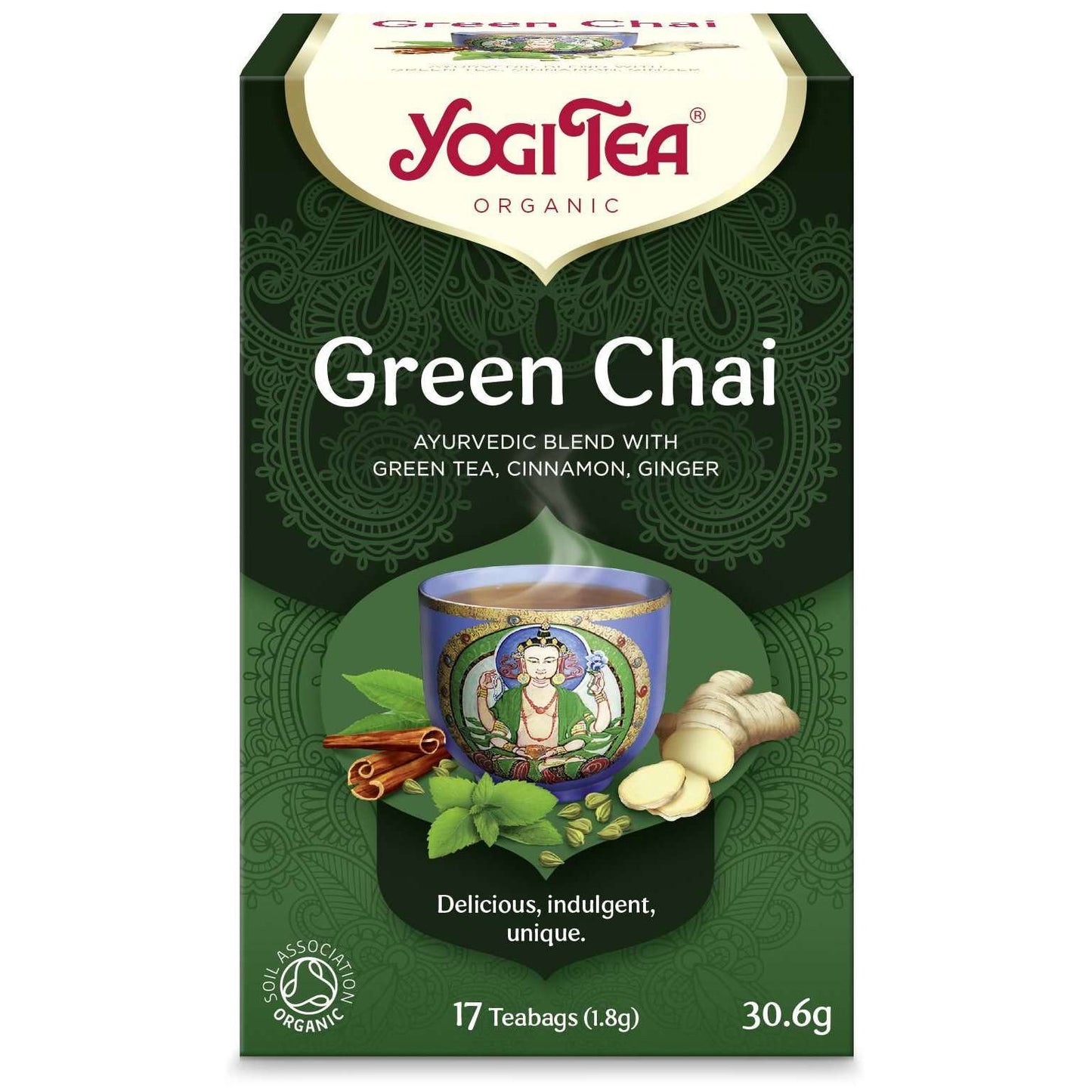 YogiTea Luomu Green Chai tee-YogiTea-Hyvinvoinnin Tavaratalo