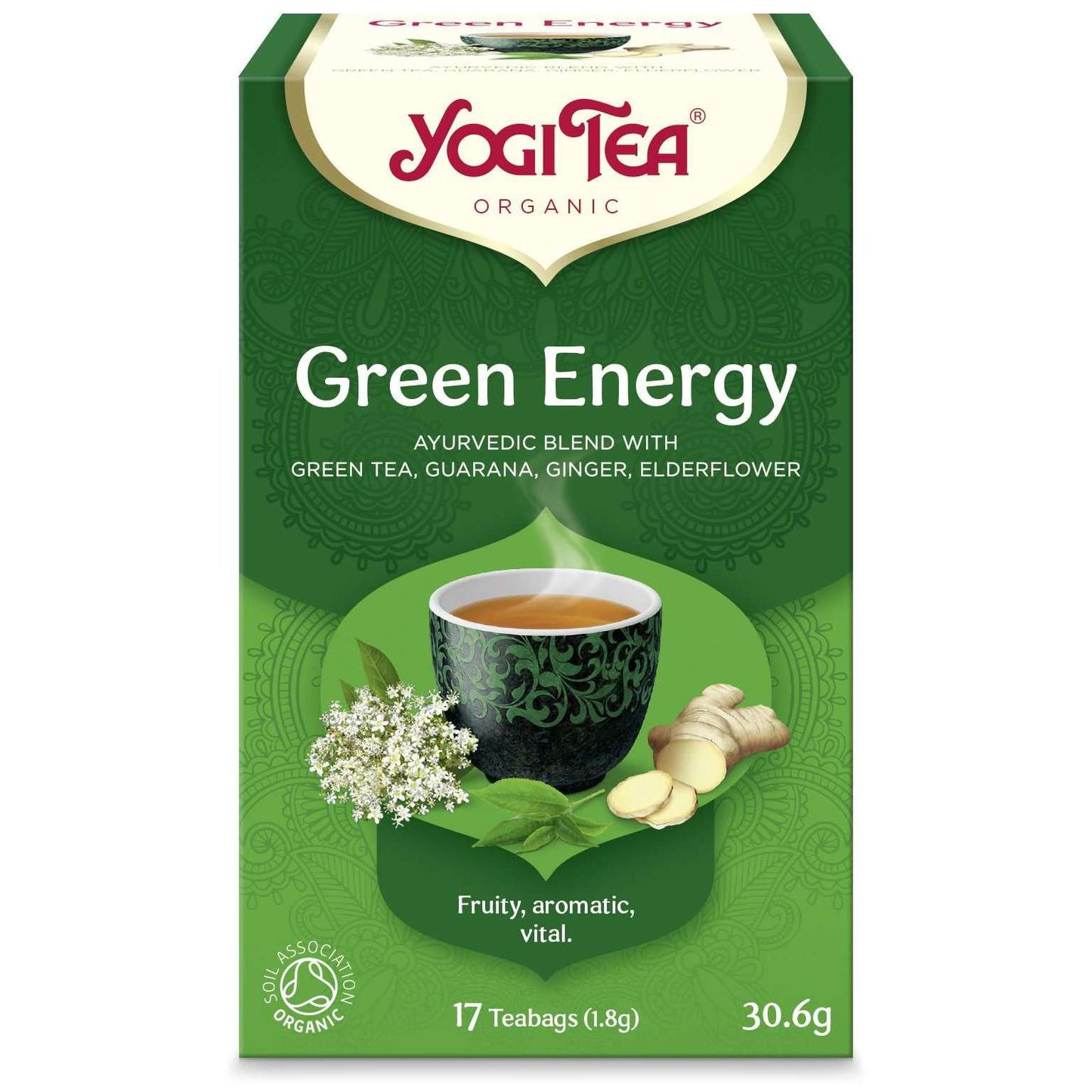 YogiTea Luomu Green Energy tee-YogiTea-Hyvinvoinnin Tavaratalo