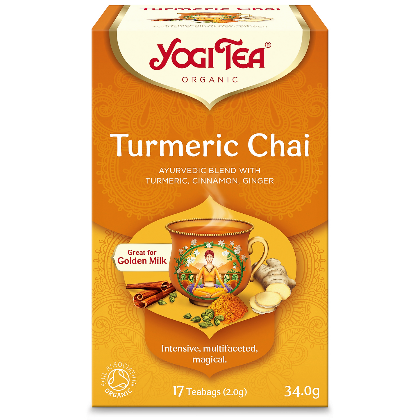 YogiTea Luomu Kurkuma Chai tee-YogiTea-Hyvinvoinnin Tavaratalo