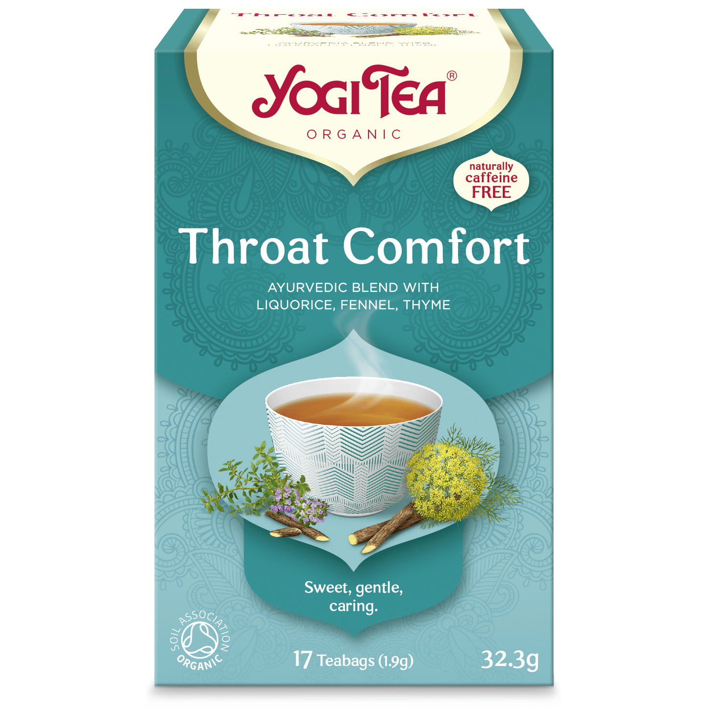 YogiTea Luomu Throat Comfort tee-YogiTea-Hyvinvoinnin Tavaratalo